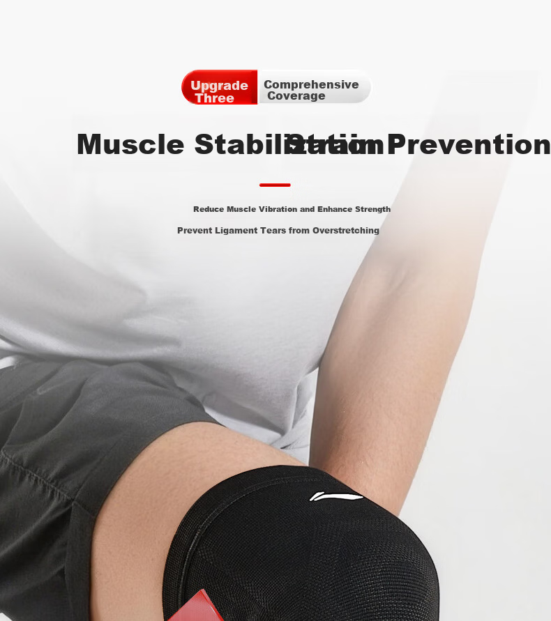 Li-Ning Knee Brace Sports Summer Thin Men Women Running Meniscus Injury Joint Cold Legs Mountaineering Basketball Badminton Special 13