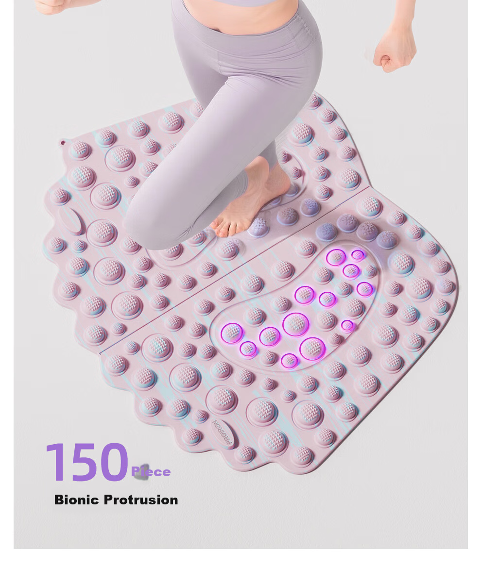 PROIRON Acupressure Foot Massage Mat Slow Jogging Pad Foot-Shaped Toe Pressure Board Camouflage Color 13