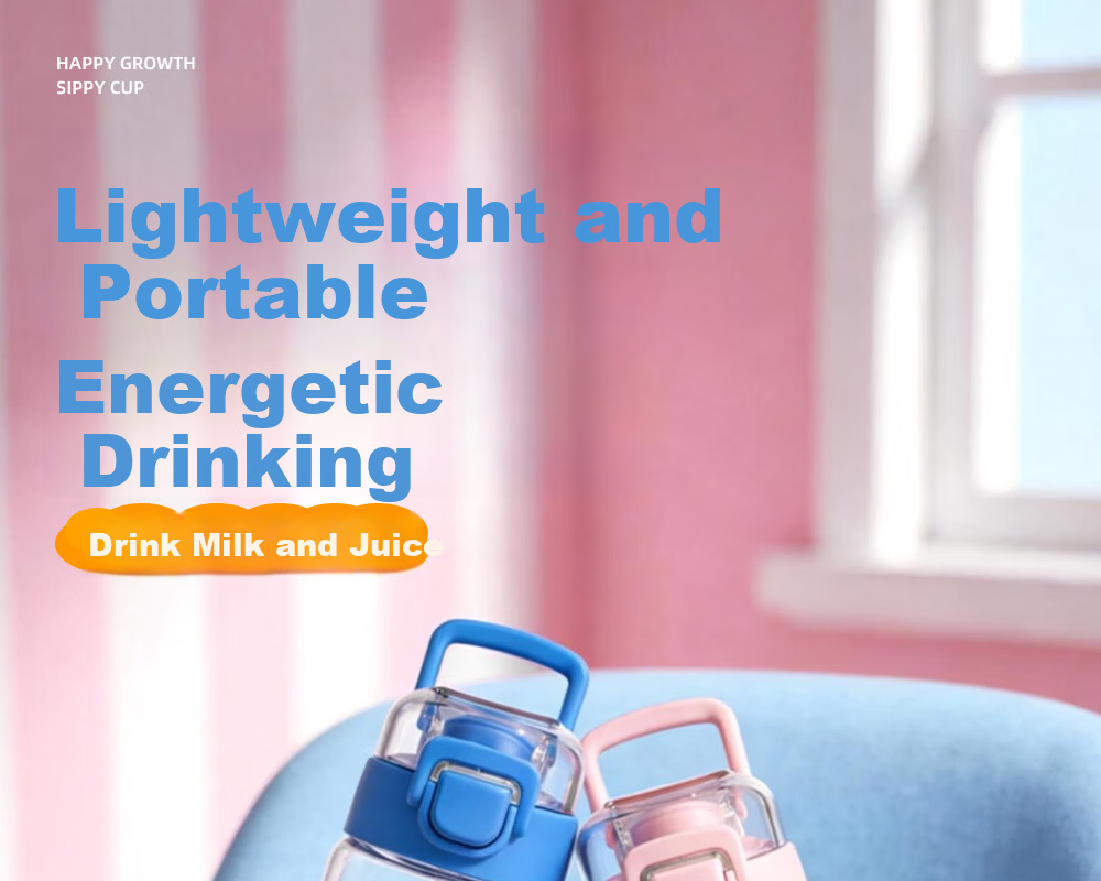 FUGUANG Children's Straw Cup Summer High-Value Tritan Plastic Water Bottle Large Capacity Student Sports Water Bottle 1