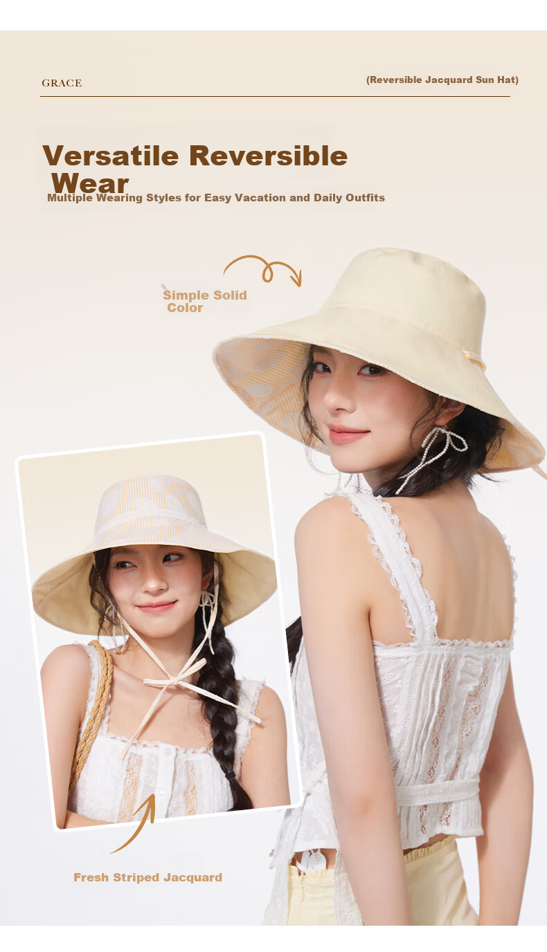 CACUSS Large Brim Sun Hat for Women Spring Summer Reversible Cotton Sun Hat Outdoor Fisherman Beach Hat Purple 7