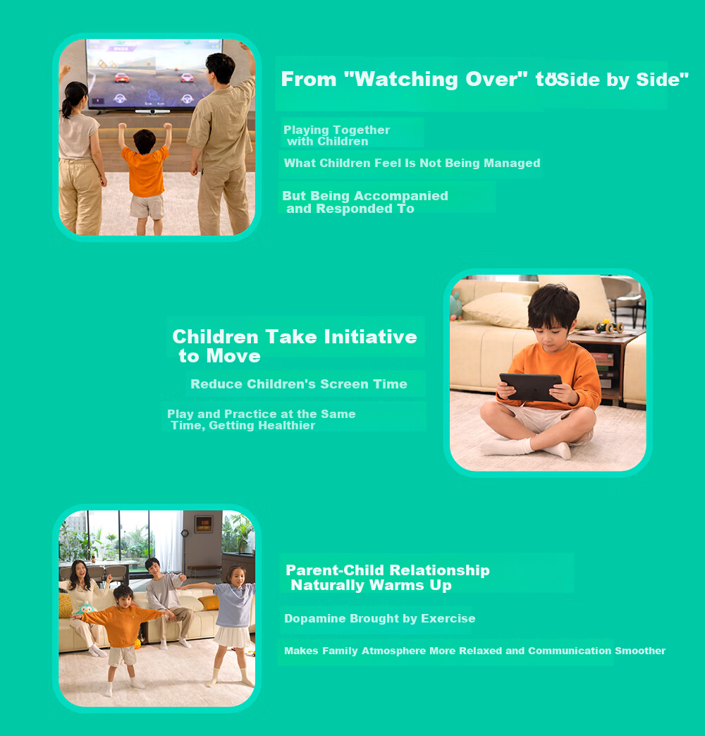 Sports Universe 2nd Gen New AI Motion Sensing Fitness Console NS2 Home Family Exercise Motion Game Console TV Connected Parent-Child Edition 10