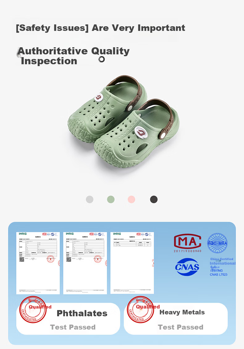 BALABALA Boys' Summer Breathable Closed-Toe Outdoor Lightweight Kids' Sandals Girls' Beach Shoes Children Youth Slippers 6