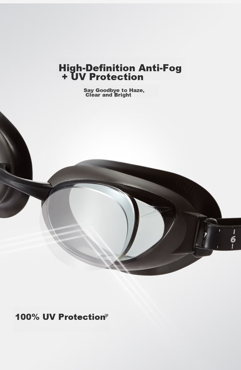 Speedo Prescription Swimming Goggles Multiple Diopters Smart Fit Wide Vision Anti-Fog UV Protection Unisex White 250 Degrees 3