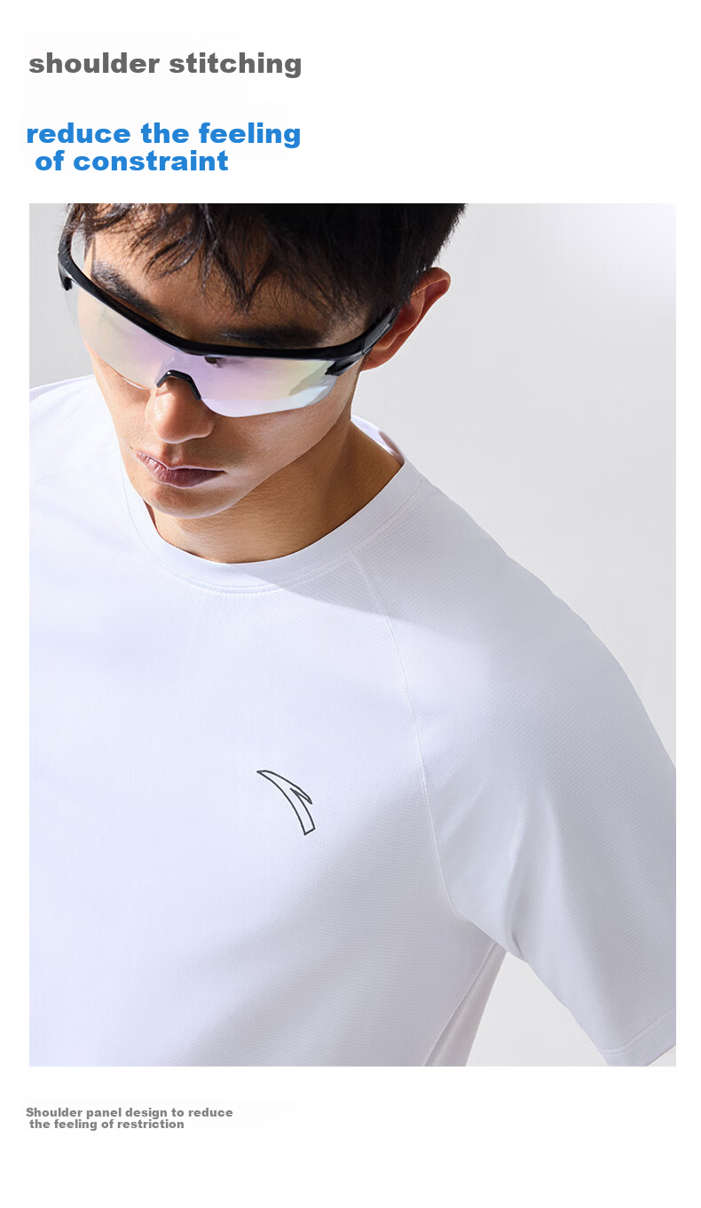 Anta Quick-Dry Master C5 Zero Pressure T Men's Summer New Breathable Sports Short Sleeve T-Shirt Running Shirt 13