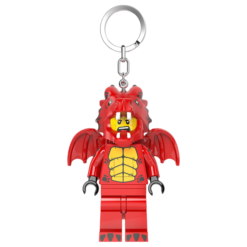 LEGO Red Dragon Glow Keychain Boys Girls Toy Birthday Gift