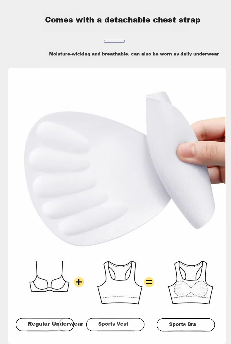 MINISO Sports Bra Yoga Bra Shockproof Medium-High Intensity Sports Vest Backless Fitness Yoga Wear for Women 8