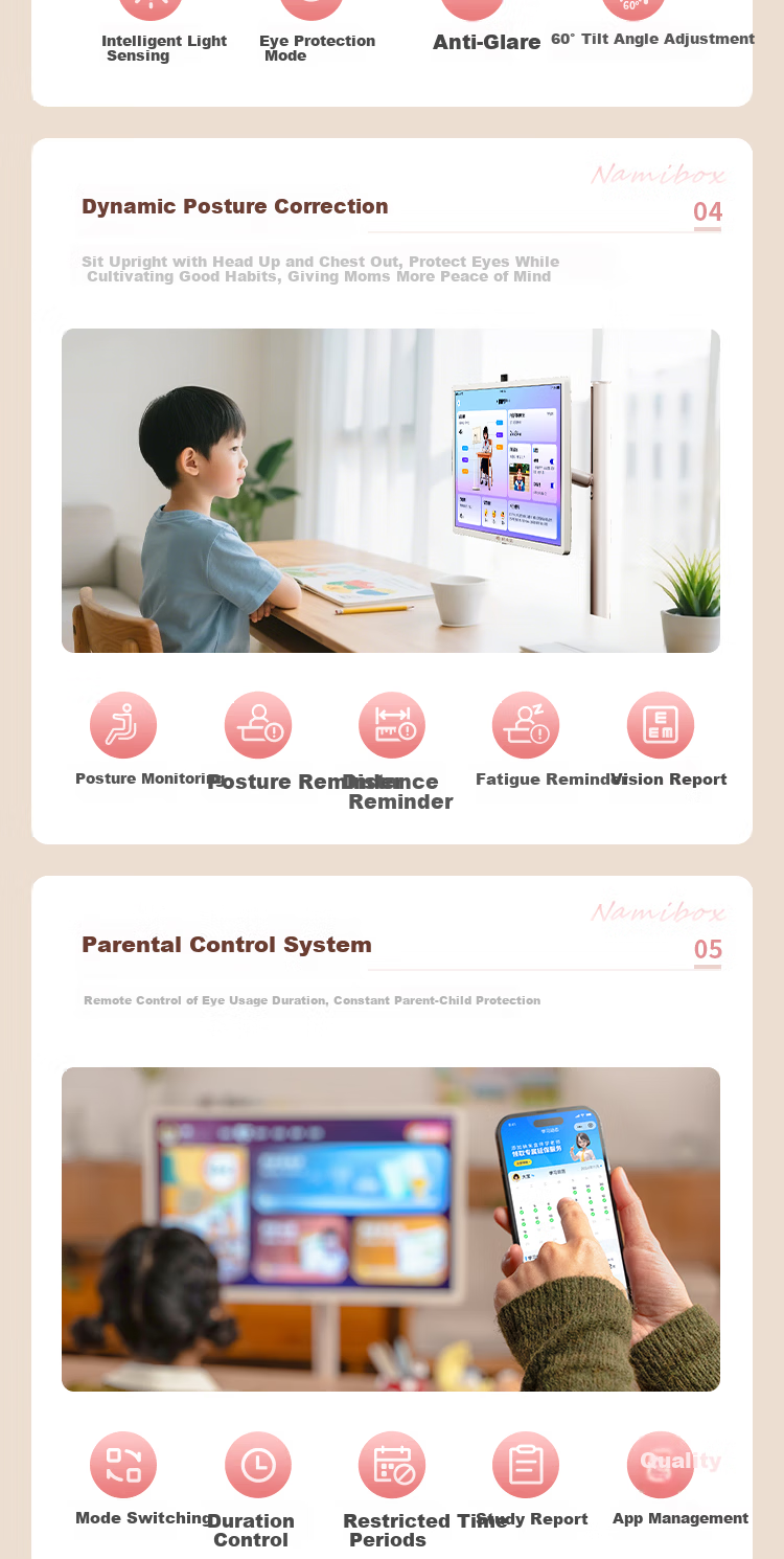 NanoBox Learning Machine Bestie Edition Educational Version Portable AI Smart 27-inch Large Eye-protection Tablet Online Class Screen New Curriculum Resources Dual System 8+256GB with AI Remote Contro 4