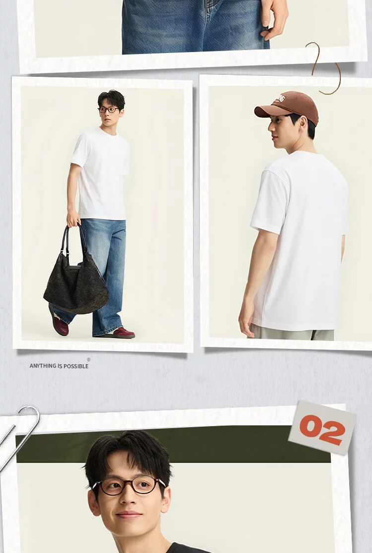 LI-NING Men's Summer Lightweight Breathable Comfortable Short Sleeve Sports T-Shirt Fashion Casual Versatile Tee 7