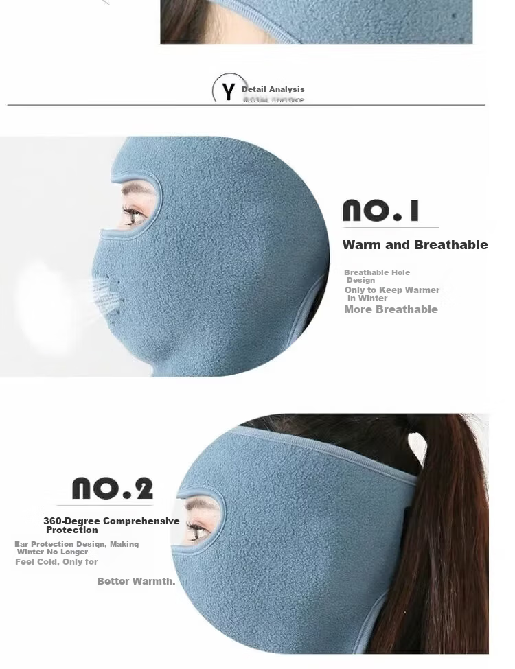 LangSha Winter Cold Protection Face Mask Full Face Windproof Warm Mask Autumn Winter Cycling Headgear Ear Protection Motorcycle Face Guard 6