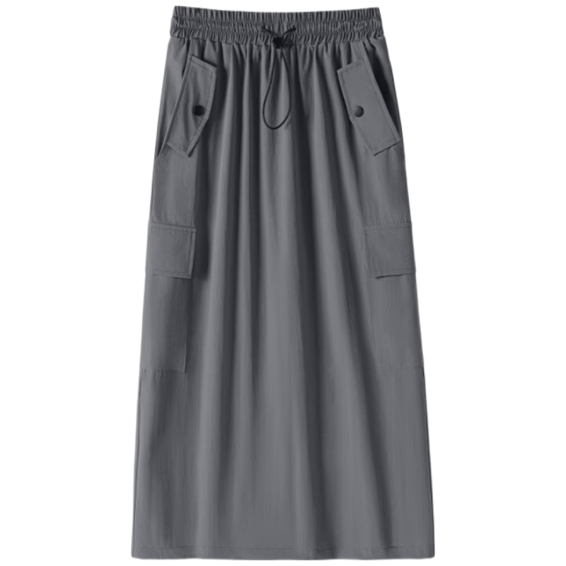Baleno S&K Series Long Cargo Skirt for Women 2026 Summer New High-Waist Slimming Comfortable Skirt