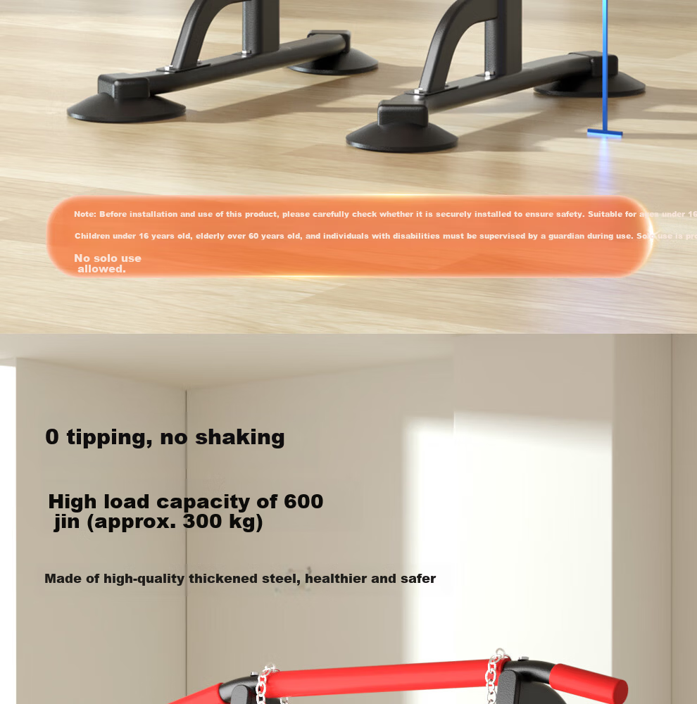YICHIJIAN Home Pull-Up Bar Indoor Single and Double Bars Multifunctional Fitness Training Equipment for Men and Women 15
