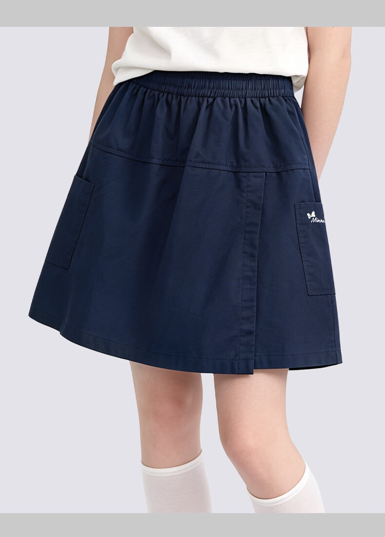 Disney Girls' Summer Skort New Children's Pants Fake Two-Piece Fashion Big Kids Shorts Korean Style 21A030 Khaki 150 9