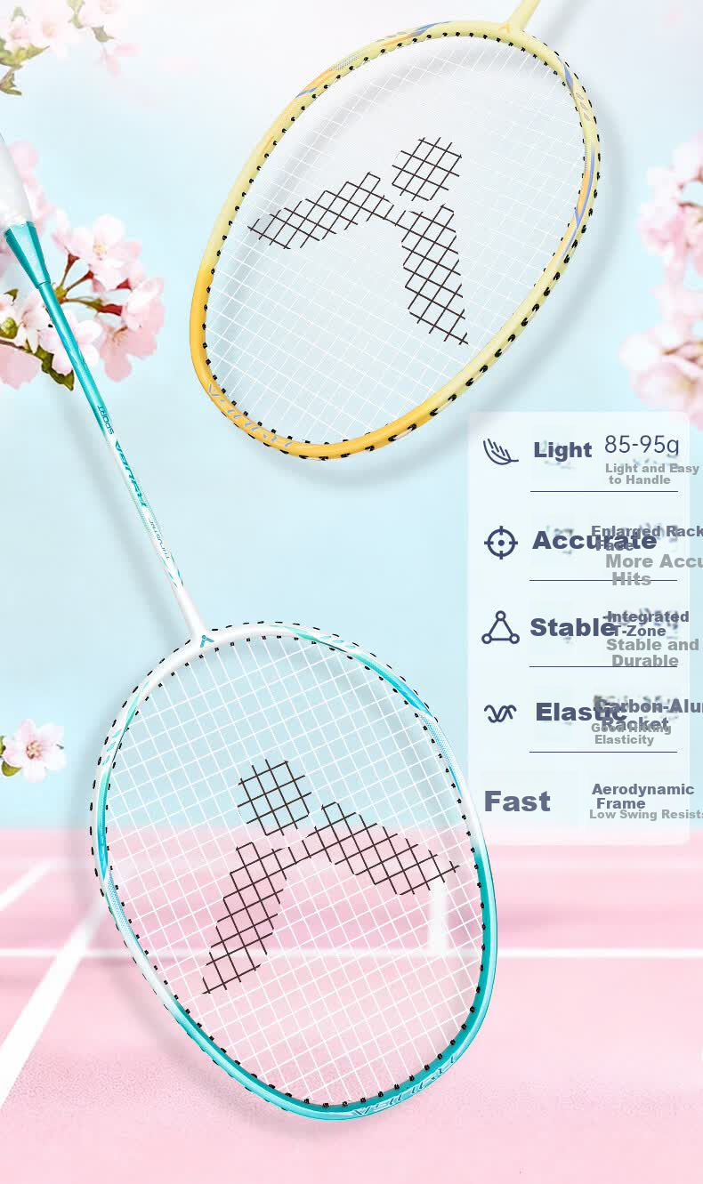 VICTOR Victory Badminton Racket Children's Beginner Entry-Level Entertainment Offensive Racket TK-RYUGA SPORT TK - [Single Racket] 5