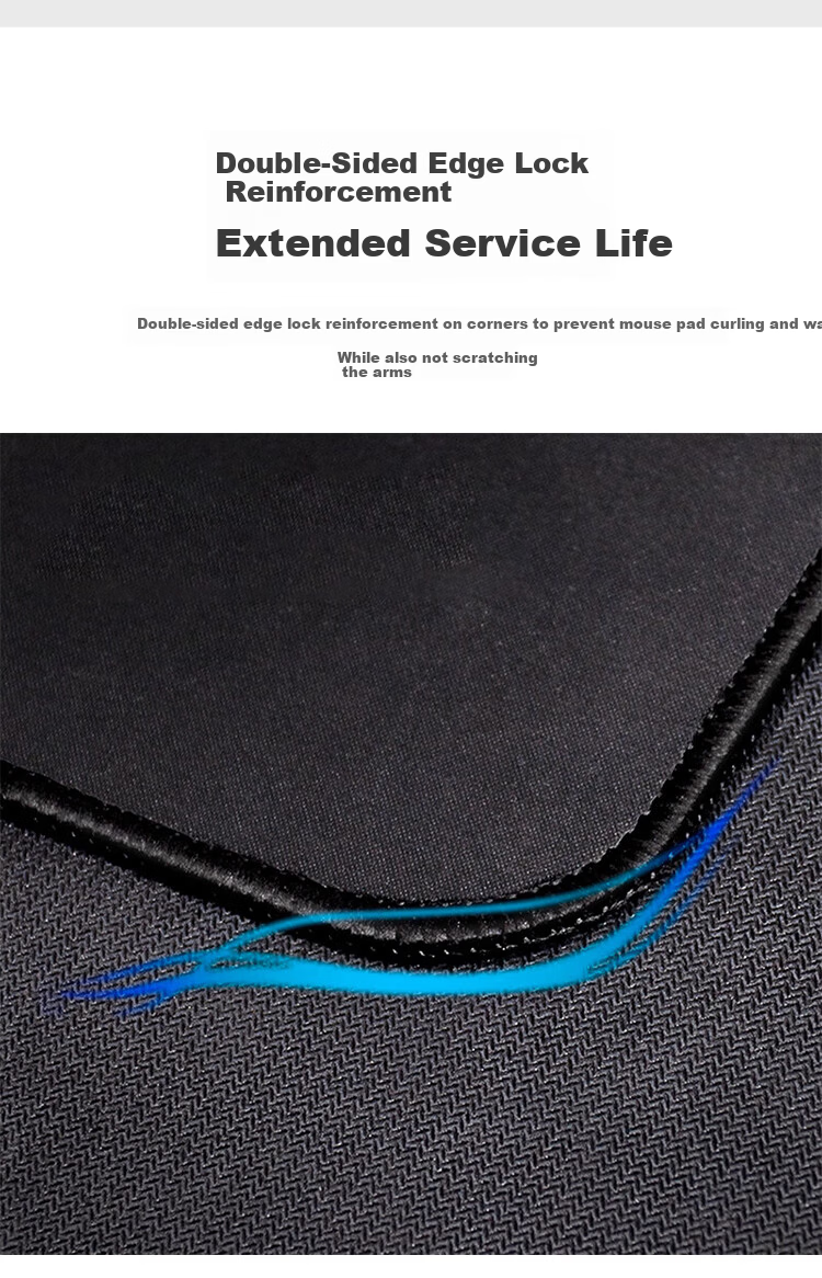 JPLAYER Mouse Pad 180x220x2mm Home Office Gaming Mouse Pad Small Size Precision Edge Non-Slip Black 10-Pack Wholesale 3