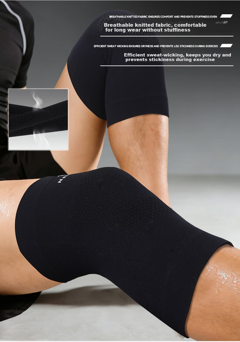 NAILEKESI Knee Brace, Professional Sports Protection, Thin Summer Style, for Meniscus Injury Prevention, Badminton And Running, Specially Designed for Men's Knees 7