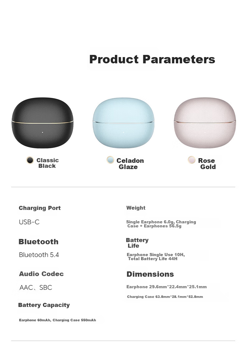 Honor Choice Clip-On Earphones 2 Pro Star Edition Bluetooth Earphones Comfortable Wear Long Battery Life High-Quality Noise Cancelling Celadon Glaze 13
