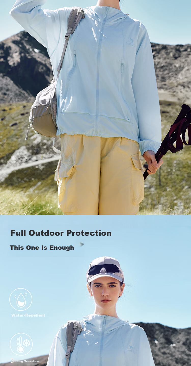 CAMEL Wang Junkai Edition Muguang Pro Sunscreen Jacket 2026 Spring Summer Lightweight Breathable Cooling Coat G010 5