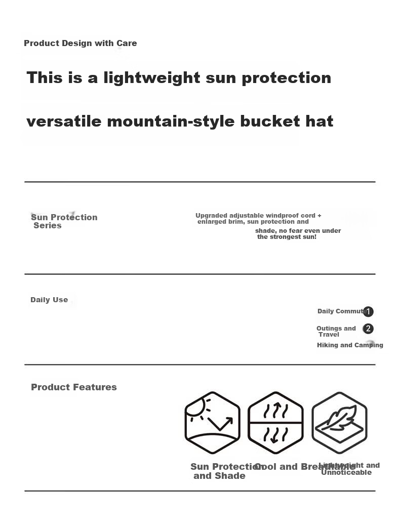 KELME Women's Fisherman Hat Sun Protection Cap Spring Summer Outdoor Travel Hiking Fishing UV Protection Breathable Sun Hat 1