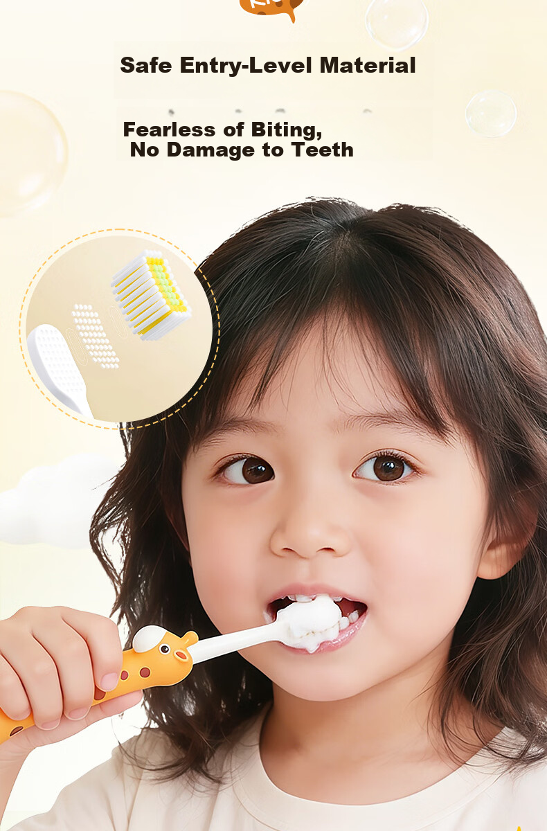 Korean Herbal Five-Grain Velvet Soft Bristle Children's Toothbrush for Ages 3-6-12, Anti-Cavity, Tooth Strengthening, Fresh Breath, Top Ten Famous Brands 9