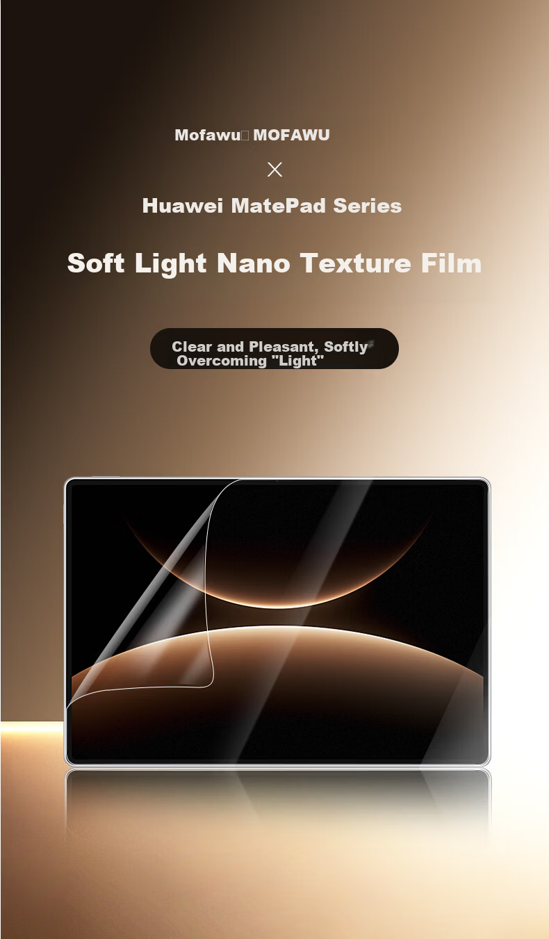 Memebox Nano Texture Anti-Glare Soft Light Screen Protector for Huawei MatePad Pro 12.6-inch Tablet, HD Paper-Like Writing and Drawing Film 3