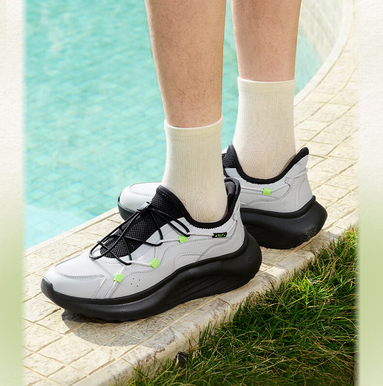 361° Men's Sports Shoes Tofu Shoes Spring Summer Breathable Thick Sole Comfortable Slip-On Casual Dad Shoes 672626704-3 7