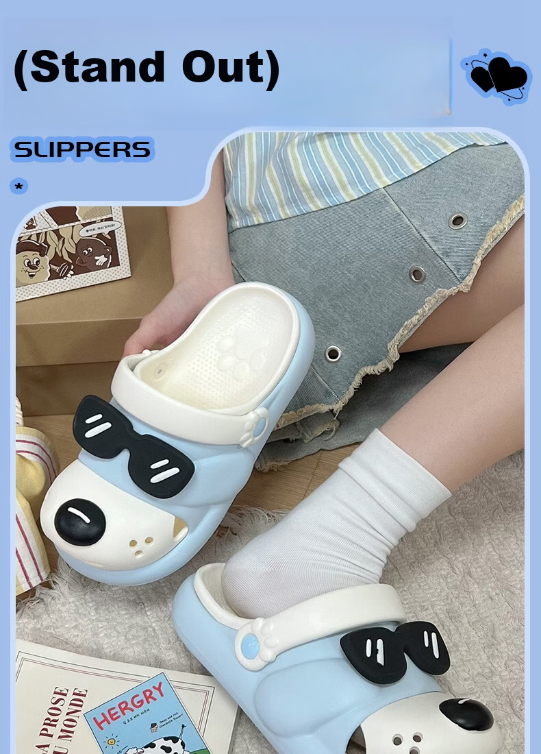 YUZHAOLIN Cute Cartoon Parent-Child Kids Outdoor Closed-Toe Clogs 1