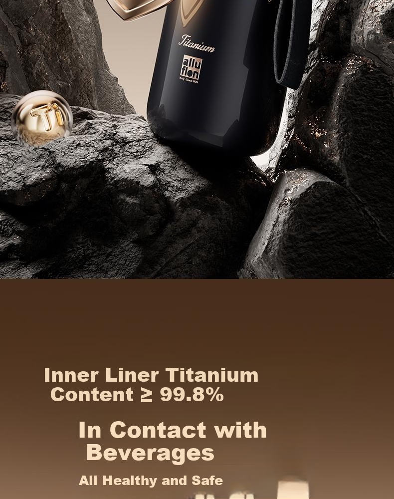 Alluflon Arufulun Pure Titanium Insulated Tea Infuser Business Gift Bullet Cup 560mL 8