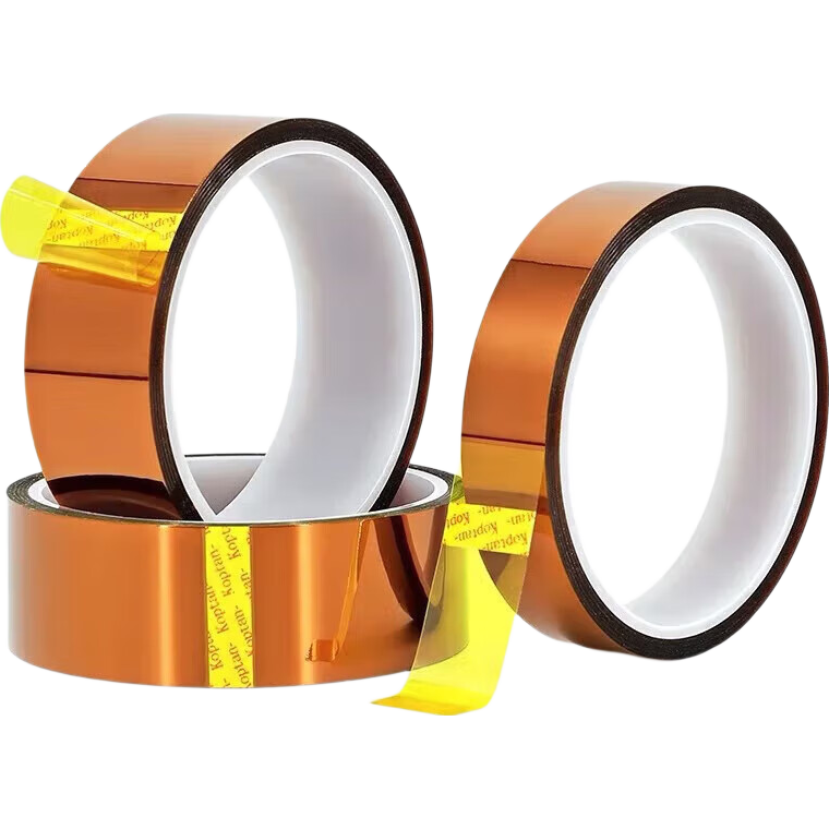 Licao High Temperature Resistant Gold Finger Tape Polyimide Tape Tea-Colored Insulation Tape High Temperature Adhesive Cloth JDBG039 50mm*33m Unit: Piece