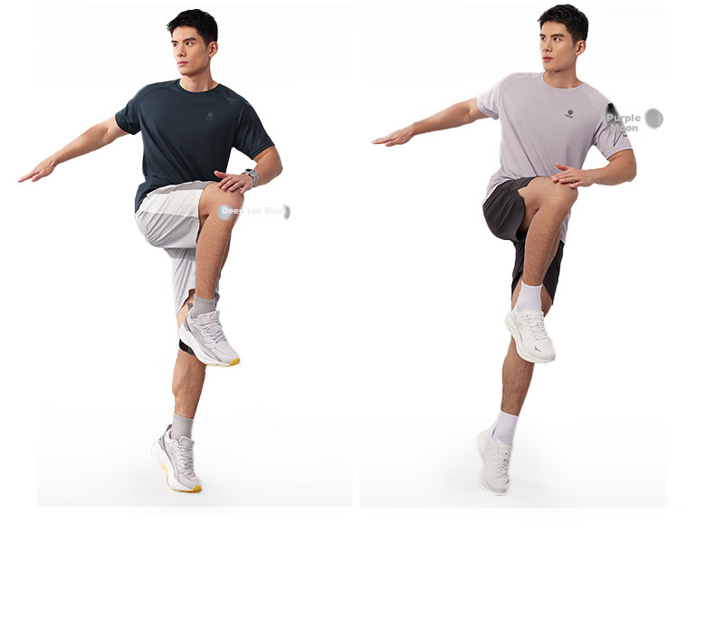 361° Men's Short Sleeve T-Shirt Spring Summer Quick-Dry Loose Fit Sports Running Fitness Training Casual Wear 652524101-1 6