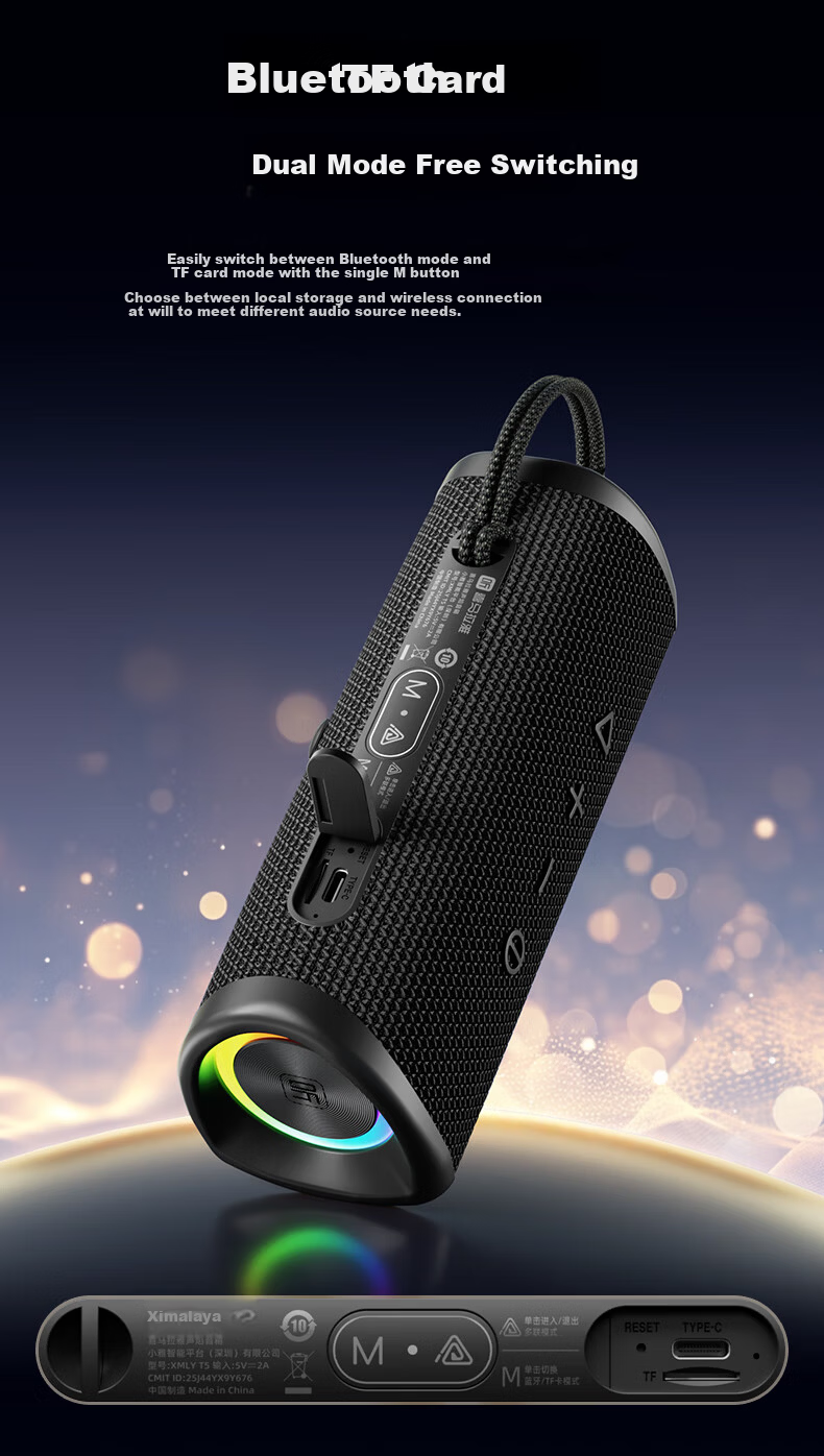 Himalaya Good Voice Shengyan T5 Smart Bluetooth Speaker Portable Computer Home Desktop PC Audio Gaming Mini Player JBL Lava Red with Annual Membership 8