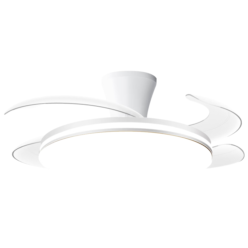 Dell Invisible Fan Light Eye Protection Fan Light Large Airflow Fan Light for Dining Room Living Room Bedroom with Electric Fan Integrated Silent Fan Light