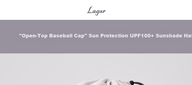 Lagur Linen Zero-Burden "Topless Baseball Cap" Sun Protection UPF100+ Sun Hat Denim Blue 1