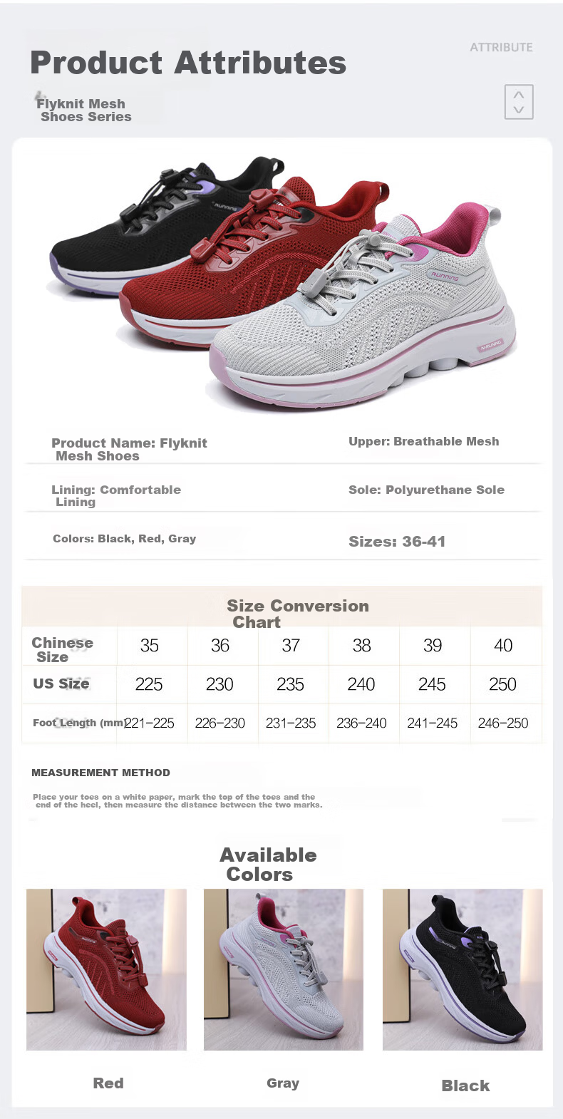 Anglerfish Summer Breathable Mesh Mom Casual Shoes Sports Walking Shoes Elderly Old Beijing Cloth Shoes A6000 Red 38 4