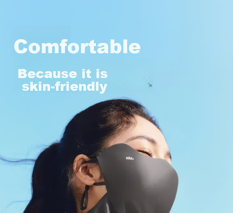 Beneunder Sunscreen Neck Mask Women's Sun Protection Face Cover Lightweight Full Face UV Protection Face Bikini Distant Mountain Gray 14