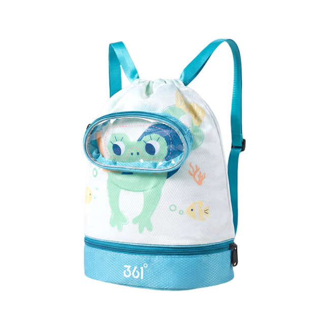 361° Kids Swimming Bag Large Capacity Waterproof Dry and Wet Separation Backpack for Swimming Training Equipment Storage