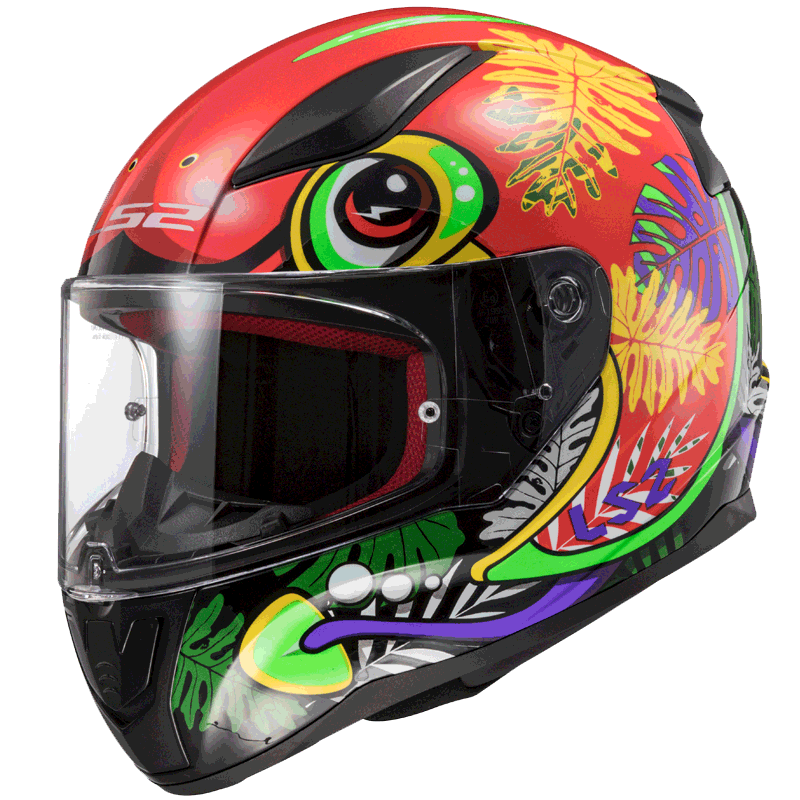 LS2 Motorcycle Helmet Racing Full Face FF353 3XL Glossy Black
