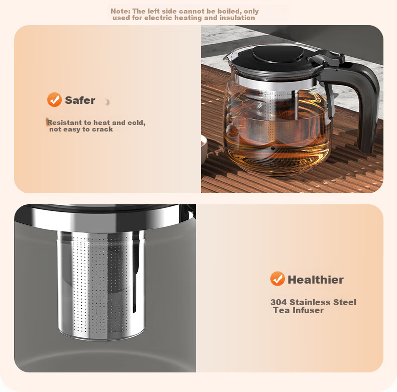 AUX Home Temperature-Controlled Tea Bar Machine Insulated Electric Kettle Multi-Temperature Intelligent Voice Remote Control Bottom Water Bucket Vertical Tea Brewer YCY-57 (Voice Version) 8
