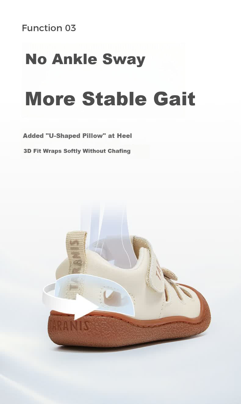 Tilanis Summer Infant Toddler Pre-Walking Breathable Learning Shoes Functional Shoes Boys Girls Non-Slip Sandals White/Apricot Size 23 3