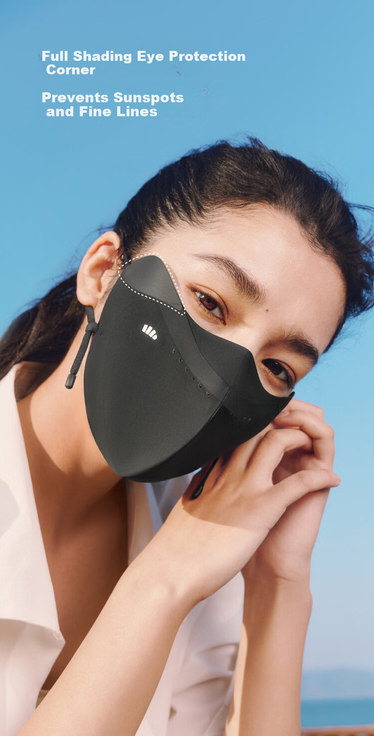 Beneunder Purifying Sunscreen Mask Oil-Control Breathable UV Protection Face Mask 9