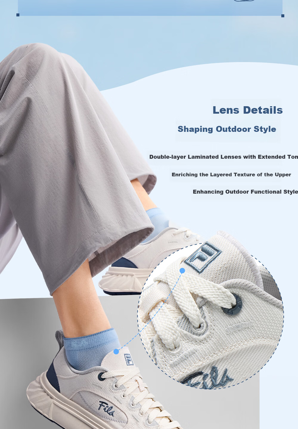 FILA Official Women's Shoes FOSSO 1+ Canvas Shoes 2026 Summer Rock Walking Shoes 1+ Fashion Casual Shoes 4