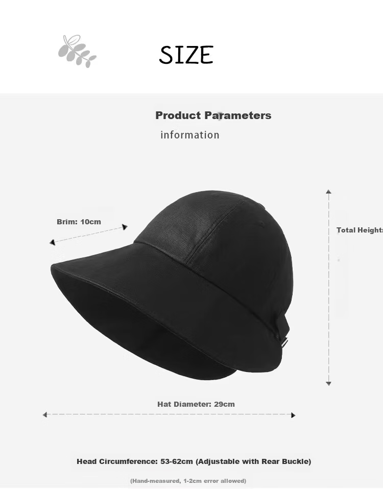 Lagur Japanese Classic Pure Linen Ponytail Outdoor Sunshade Fisherman Hat Sunscreen Hat for Women Summer Dark Blue 7