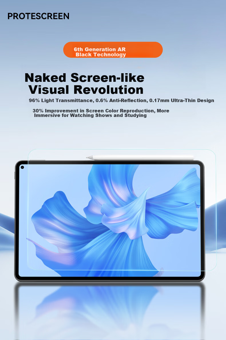 PROTESCREEN Huawei MatePad Pro 13.2-inch AR Anti-Glare Matte Screen Protector Paper-Like Film for Writing and Drawing 5