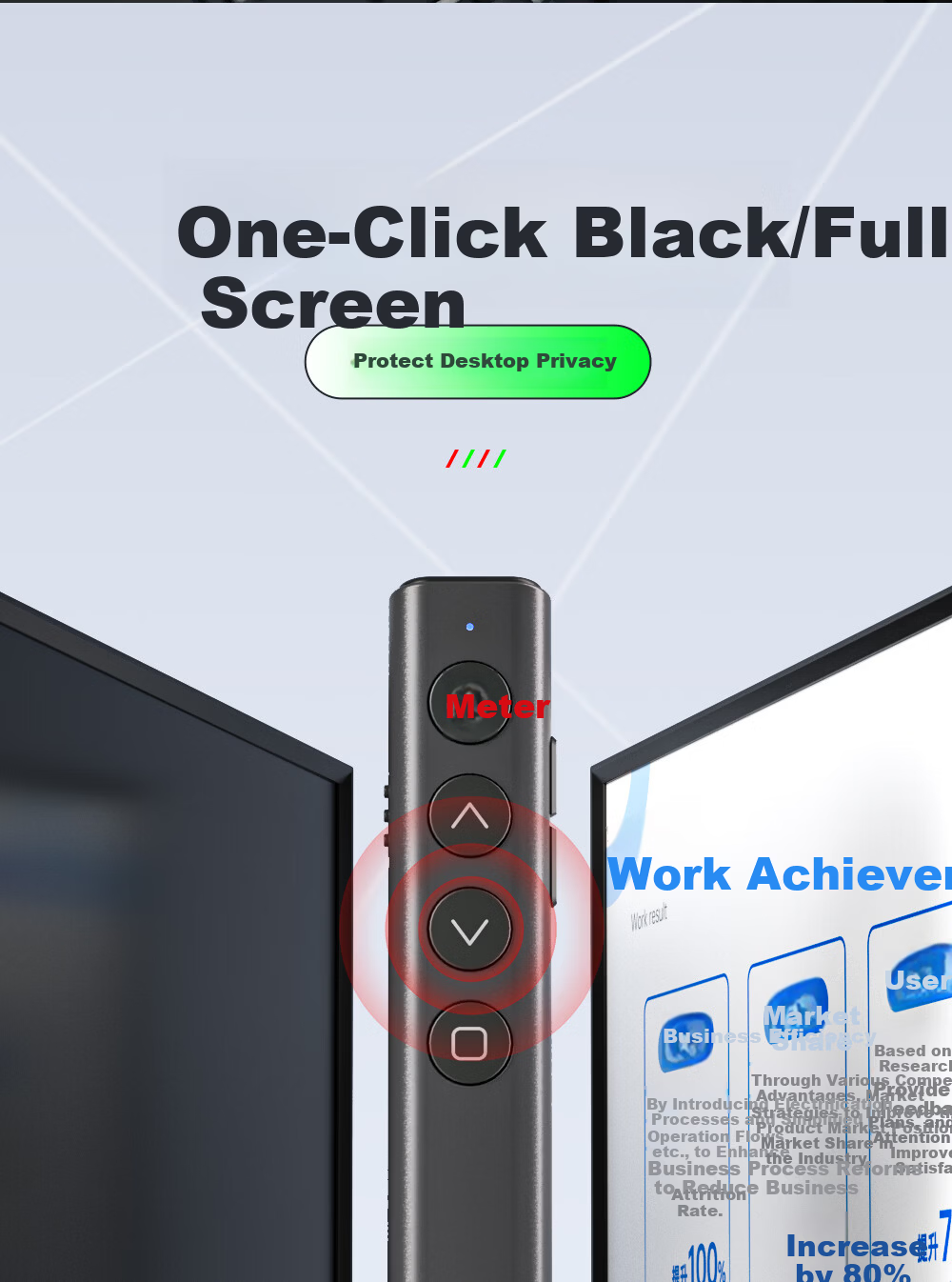 M&G Super Popular Flip Pen Teacher PPT Presenter Laser Pointer Wireless Presentation Remote ADG989L4 8