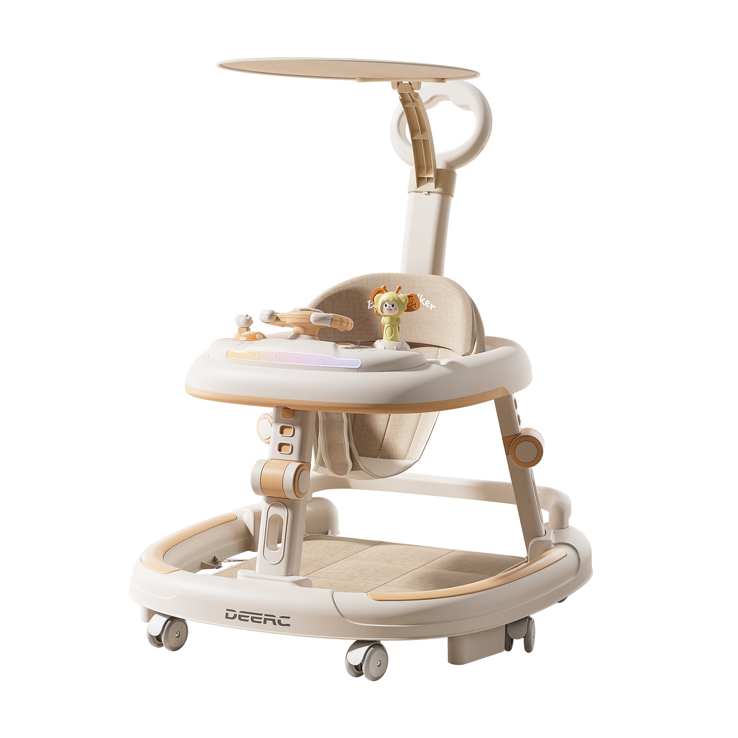 DEERC Baby Walker Anti-O-Leg 2026 Model 7-15 Months Anti-Tip Push Toy Birthday Gift