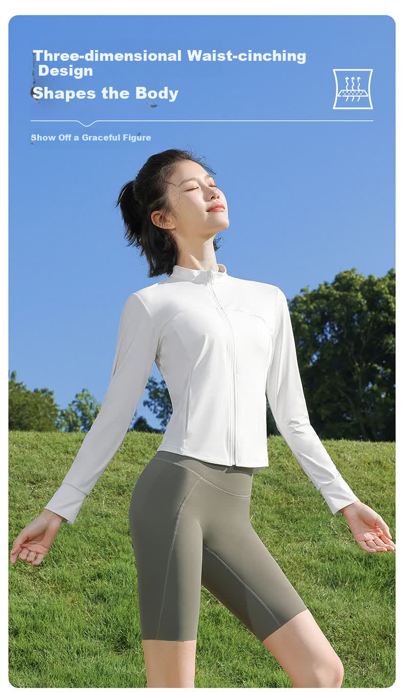 CAMEL Original Yarn Sun Protection Jacket Women Stand Collar Slim Cool Sports Jacket Y26BZ3L0029 Phantom Black S 5