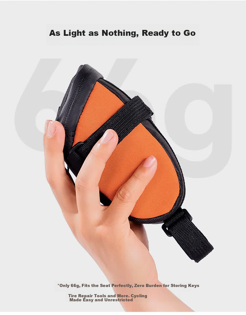 ACRUNU Bicycle Tail Bag Colorful Reflective Waterproof Large Capacity Rear Seat Bag Saddle Bag Seatpost Bag Cycling Gear Black 3