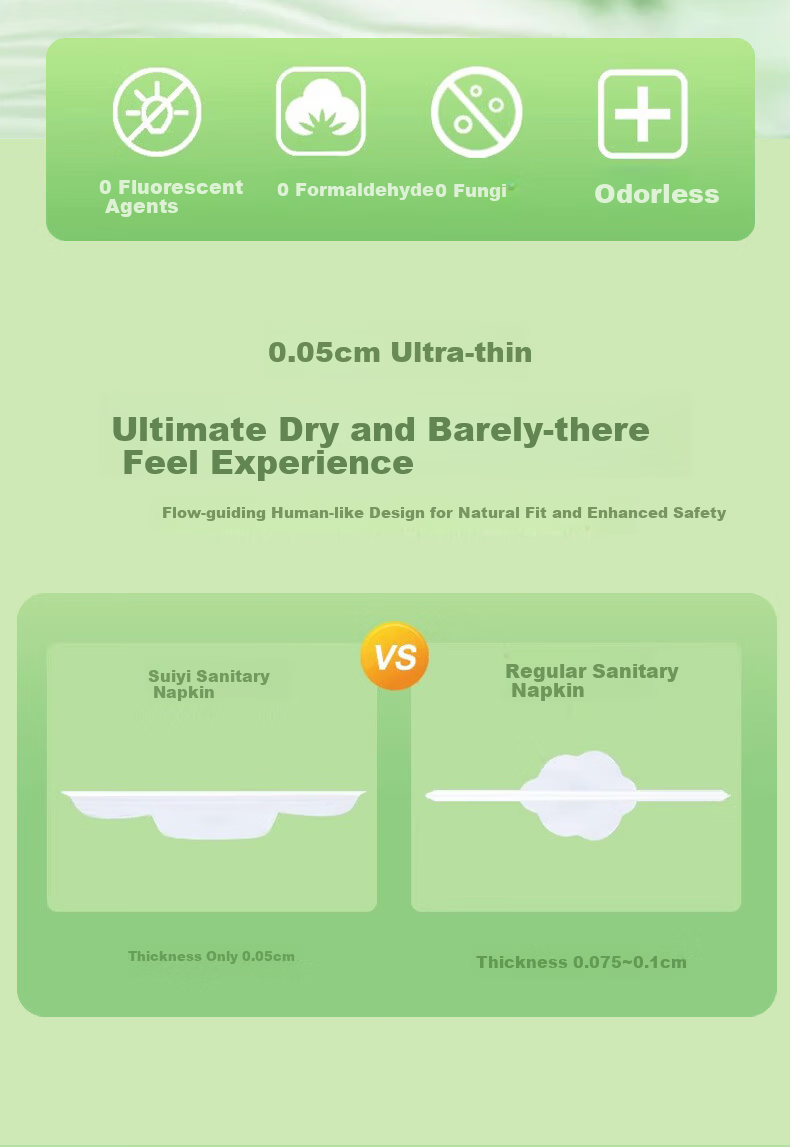 Suiyi Xinhua Pharmaceutical Breathable Daily Use Sanitary Napkins 255mm Sterilized Ultra-thin Menstrual Pads JD Self-operated Next Day Delivery 3