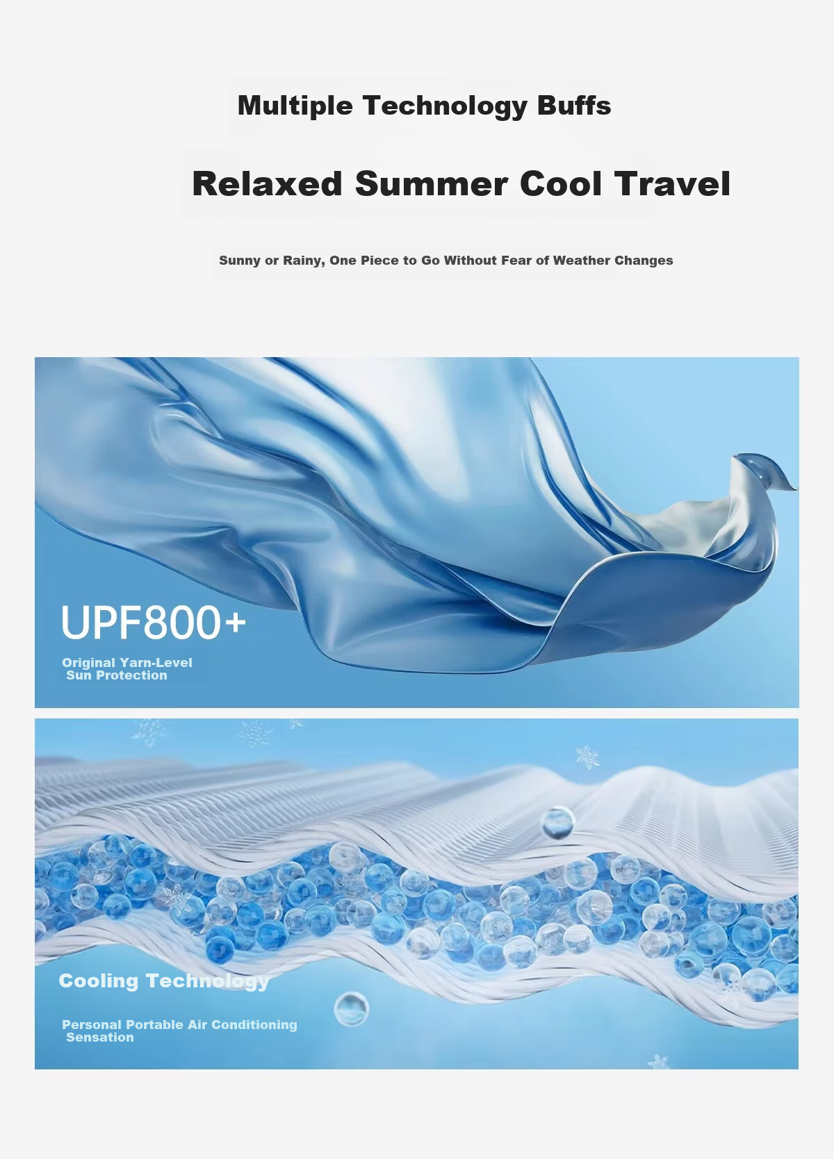 CAMEL Outdoor Sun Protection Jacket 2026 Spring Summer New Couple's Convertible Rain and Sun Wear Cooling Water-Repellent Hooded Sports Jacket 8010 3