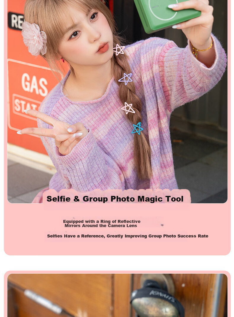 HPRT Z5S Instant Camera All-in-One Photo Printer Mini Portable Photo Printer Gift for Besties and Girlfriends (Green) 3