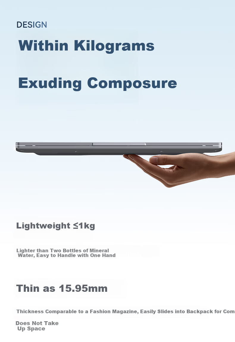 H3C New H3 MegaBook Air High-Performance Business Lightweight Laptop 14-inch Lunar Lake/32GB/1TB Local AI Long Battery Life 4